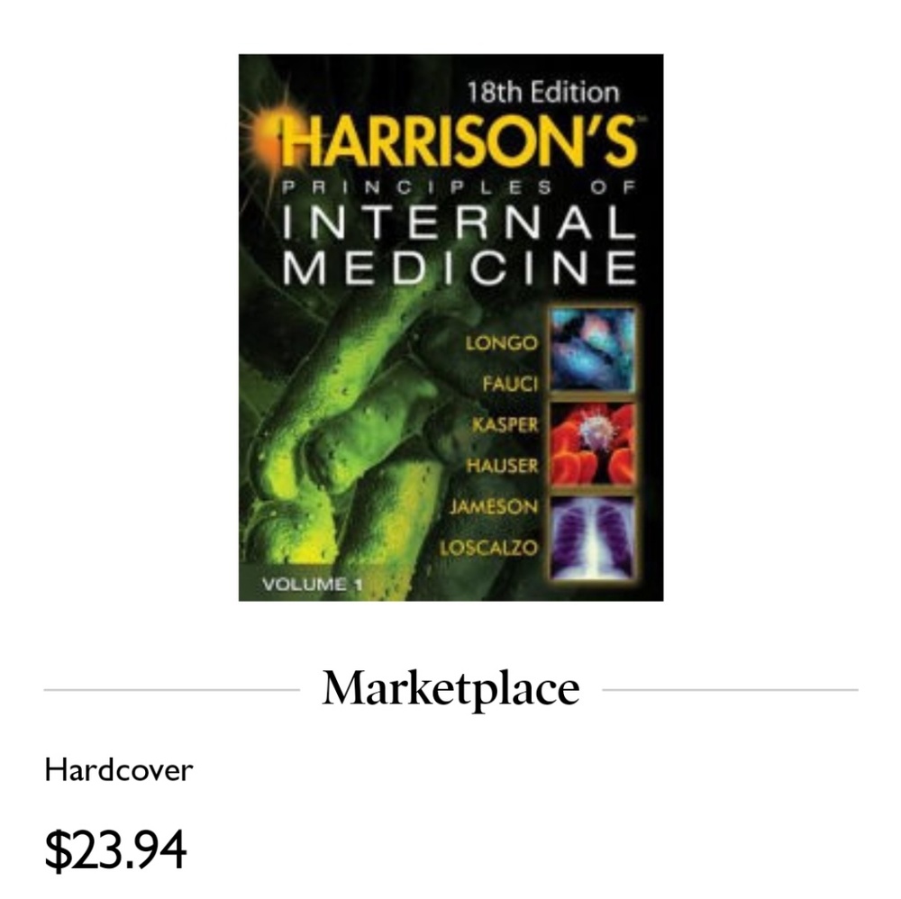 Almost new Internal Medicine book volume 1